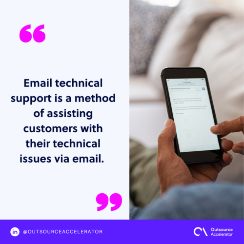 What is email technical support