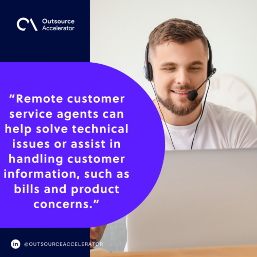 What is remote customer support