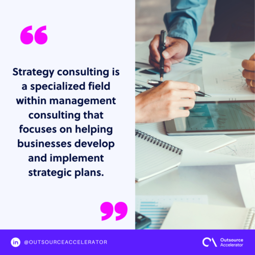 What is strategy consulting