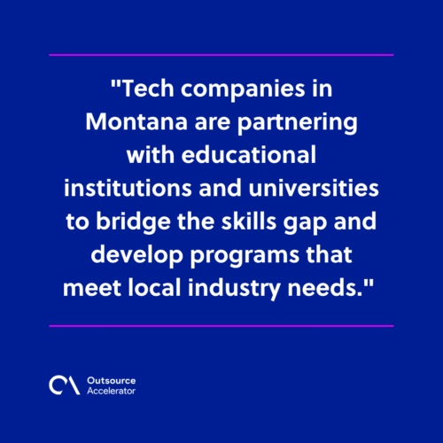 Working with educational institutions to bridge skills gaps