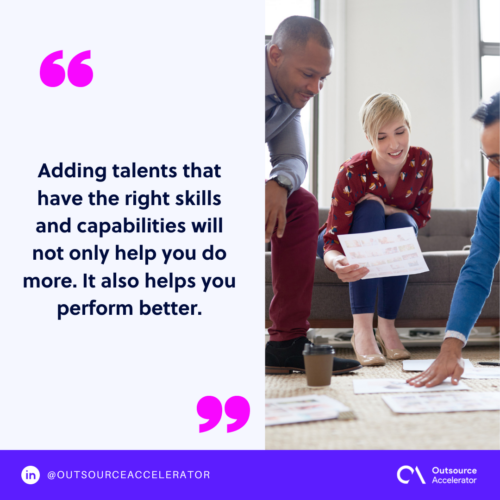 You can hire based on expertise, not location