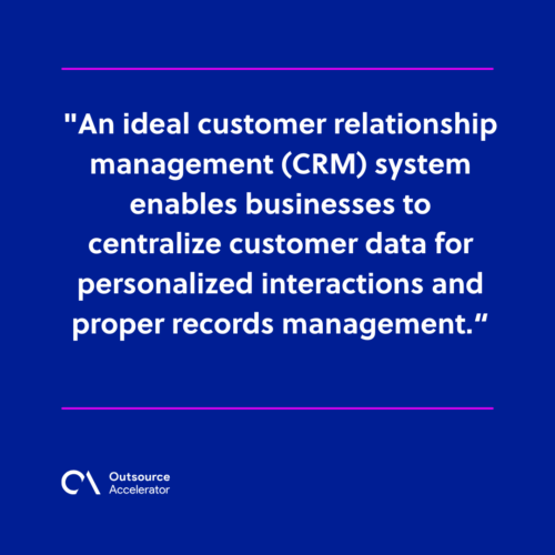 Customer relationship management tool