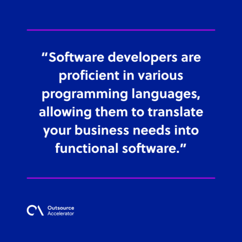 Duties and responsibilities of software developers