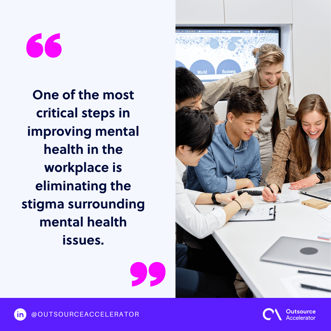 7 ways to improve mental health in the workplace | Outsource Accelerator