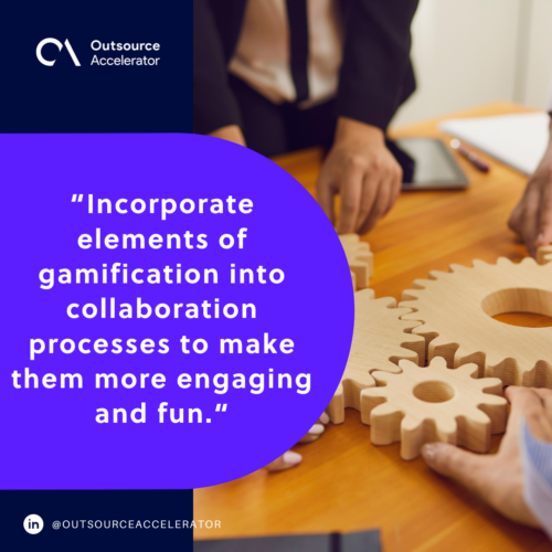 Gamification of collaboration