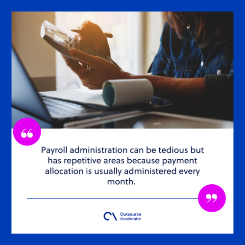 The work of process automation in payroll administration