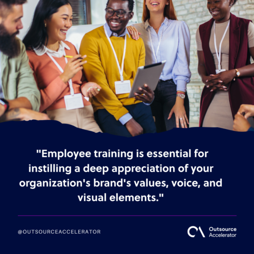 Train your team on brand standards