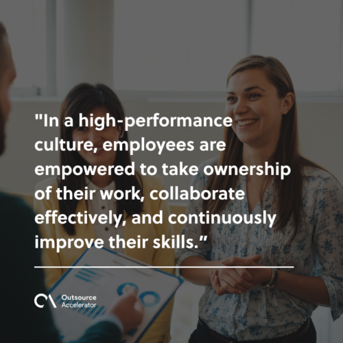 What is a high-performance culture