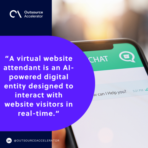 What is a virtual website attendant