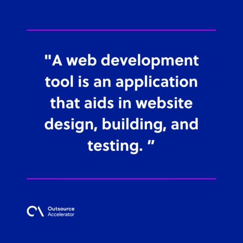 What is a web development tool