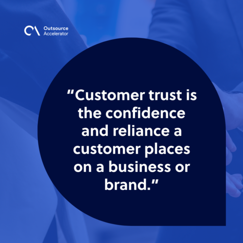 What is customer trust