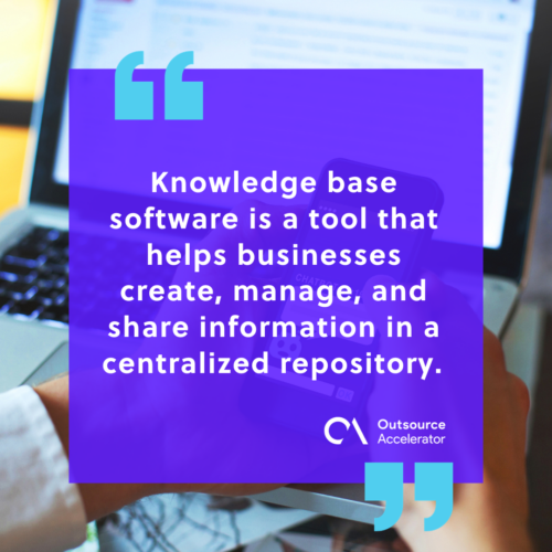 What is knowledge base software
