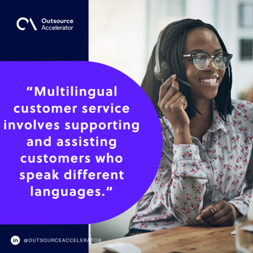 What is multilingual customer service
