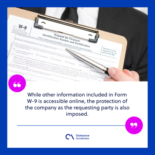 Different uses of form w-9