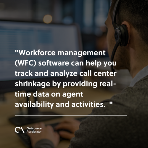 How to track call center shrinkage