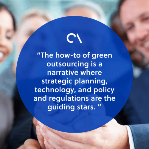 Implementing green outsourcing