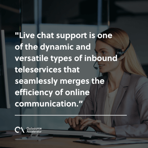Live chat support
