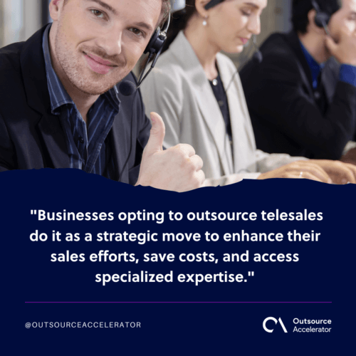 Outsource telesales to attain success