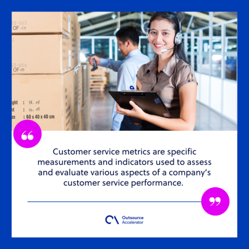 What are customer service metrics