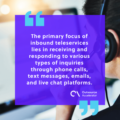 What are inbound teleservices