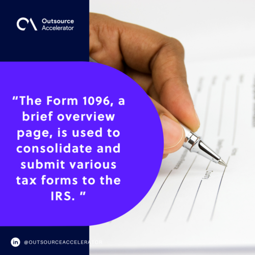 What is Form 1096