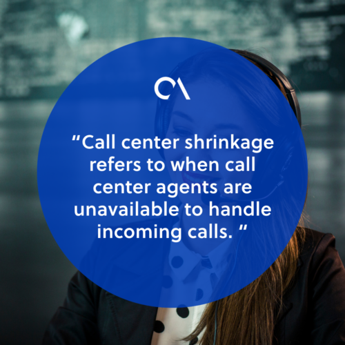 What is call center shrinkage