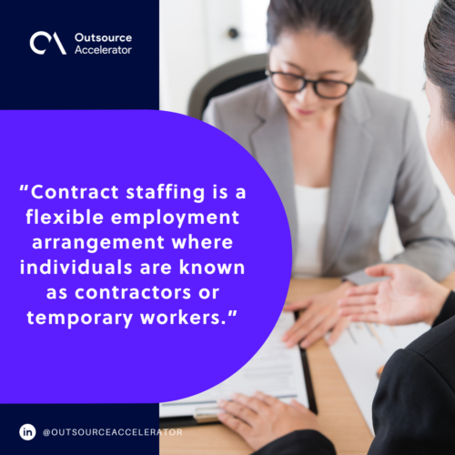 What is contract staffing