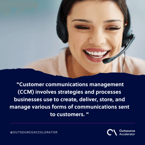 What is customer communications management