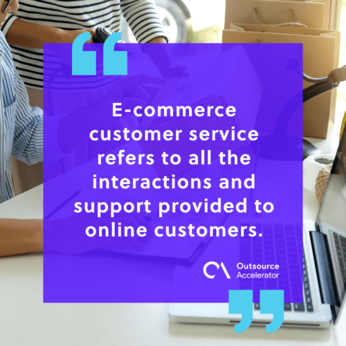What is e-commerce customer service