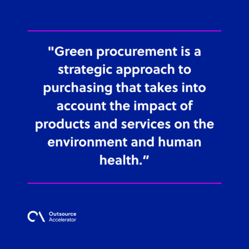 What is green procurement