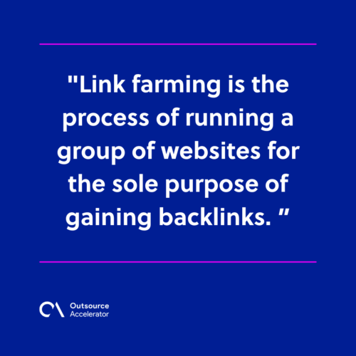 What is link farming