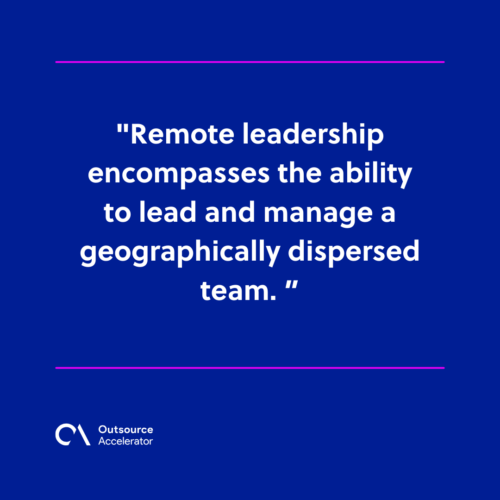 What is remote leadership
