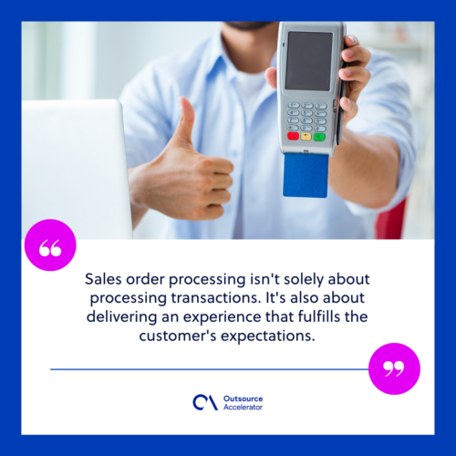 What is sales order processing