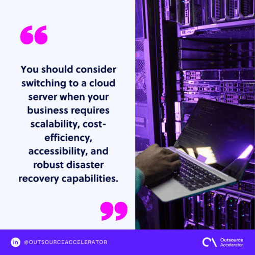 When should you switch to a cloud server