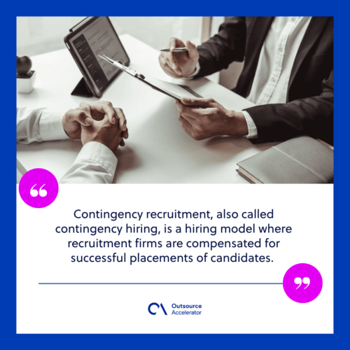 Defining contingency recruitment