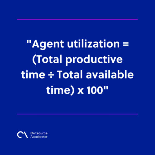How to calculate call center agent utilization