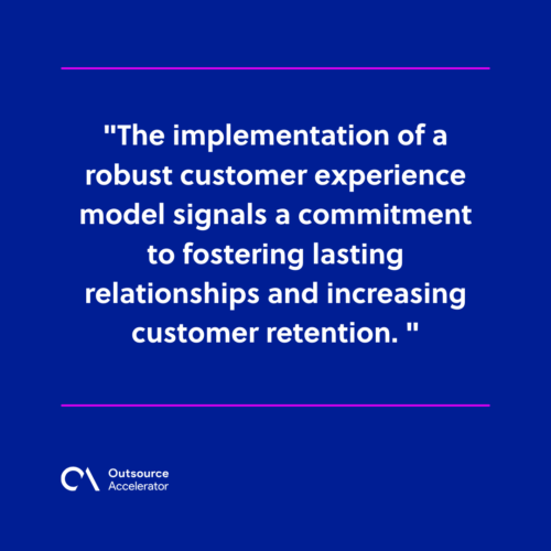 Increase retention with a customer experience model