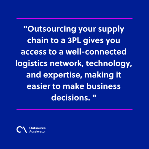 Benefits of outsourcing supply chain management