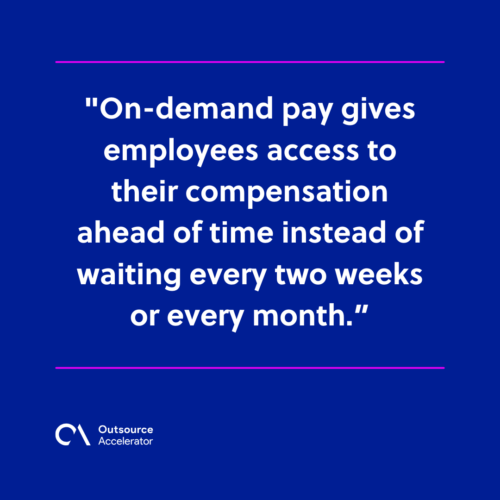 On-demand pay