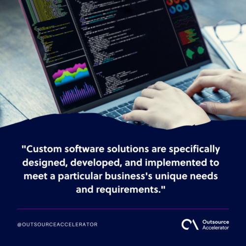 What are custom software solutions 