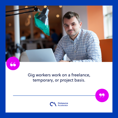 Man working at his desk