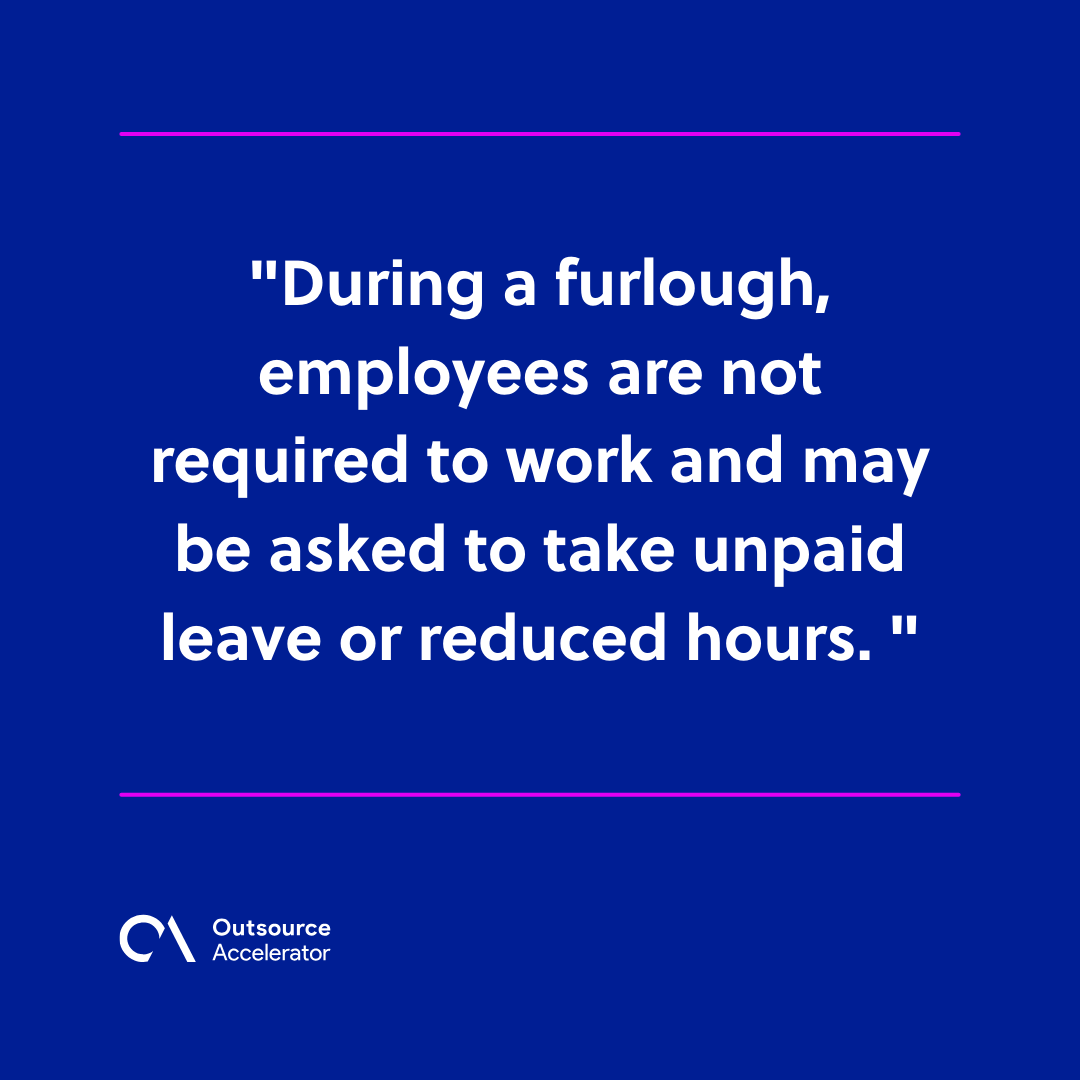 Furlough vs. Layoff What's the difference? Outsource Accelerator