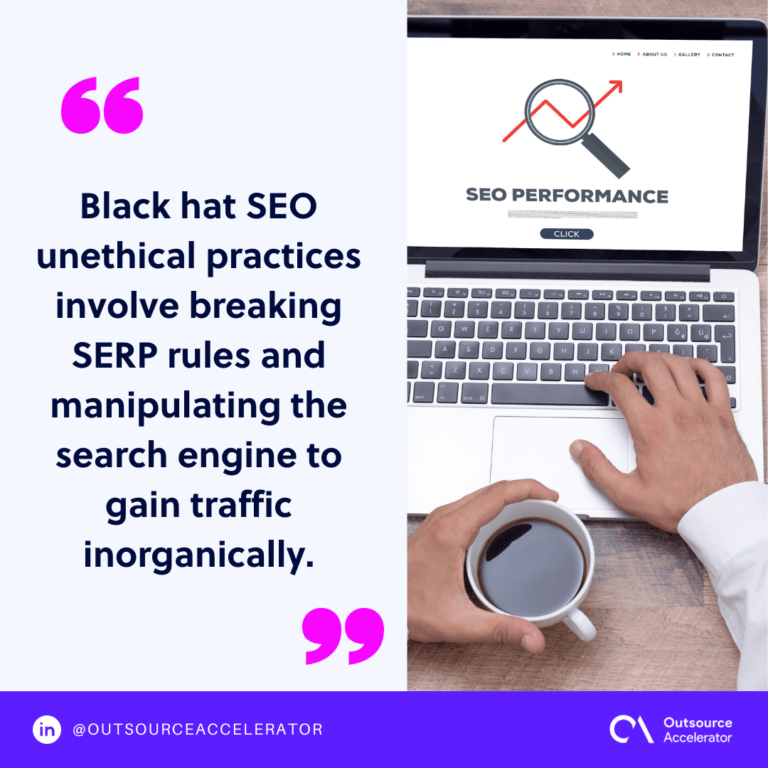 White hat vs. Black hat SEO Differences explained Outsource Accelerator