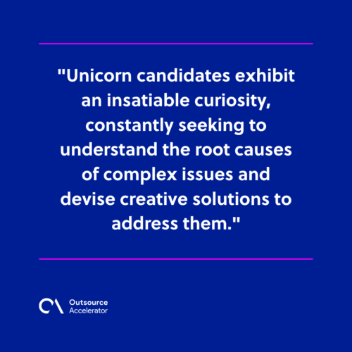 Exceptional qualities of a unicorn candidate