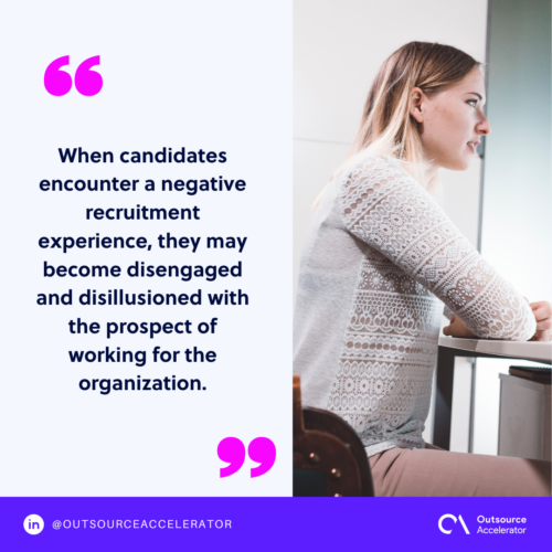Negative candidate experience