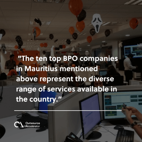 Partner with the top BPO companies in Mauritus 