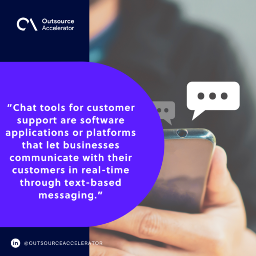 What are chat tools for customer support
