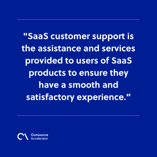 What is SaaS customer support