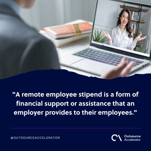 What is a remote employee stipend