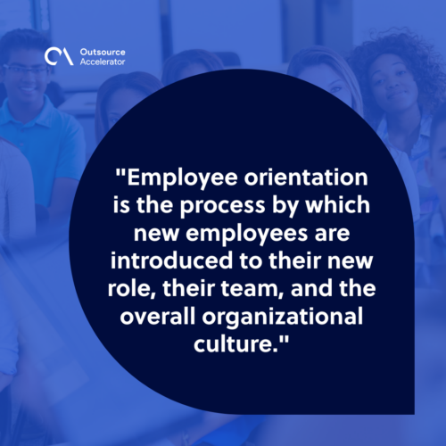 What is employee orientation
